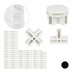 relaxdays Steckregal »320 x Verbindungsstück Steckregal weiß«