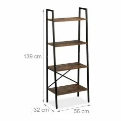 relaxdays Bücherregal »Bücherregal industrial mit 4 Ebenen« -Deutschland Möbel Verkäufe 2024 d37337c6 6551 5eba abb8 aa8997fe4a9b