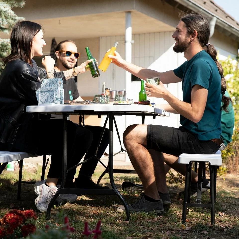 relaxdays Bierzeltgarnitur »Bierzeltgarnitur klappbar weiß« 6 relaxdays Bierzeltgarnitur »Bierzeltgarnitur klappbar weiß« – Bild 6