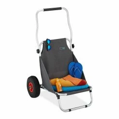 relaxdays Campingstuhl »Strandwagen klappbar«