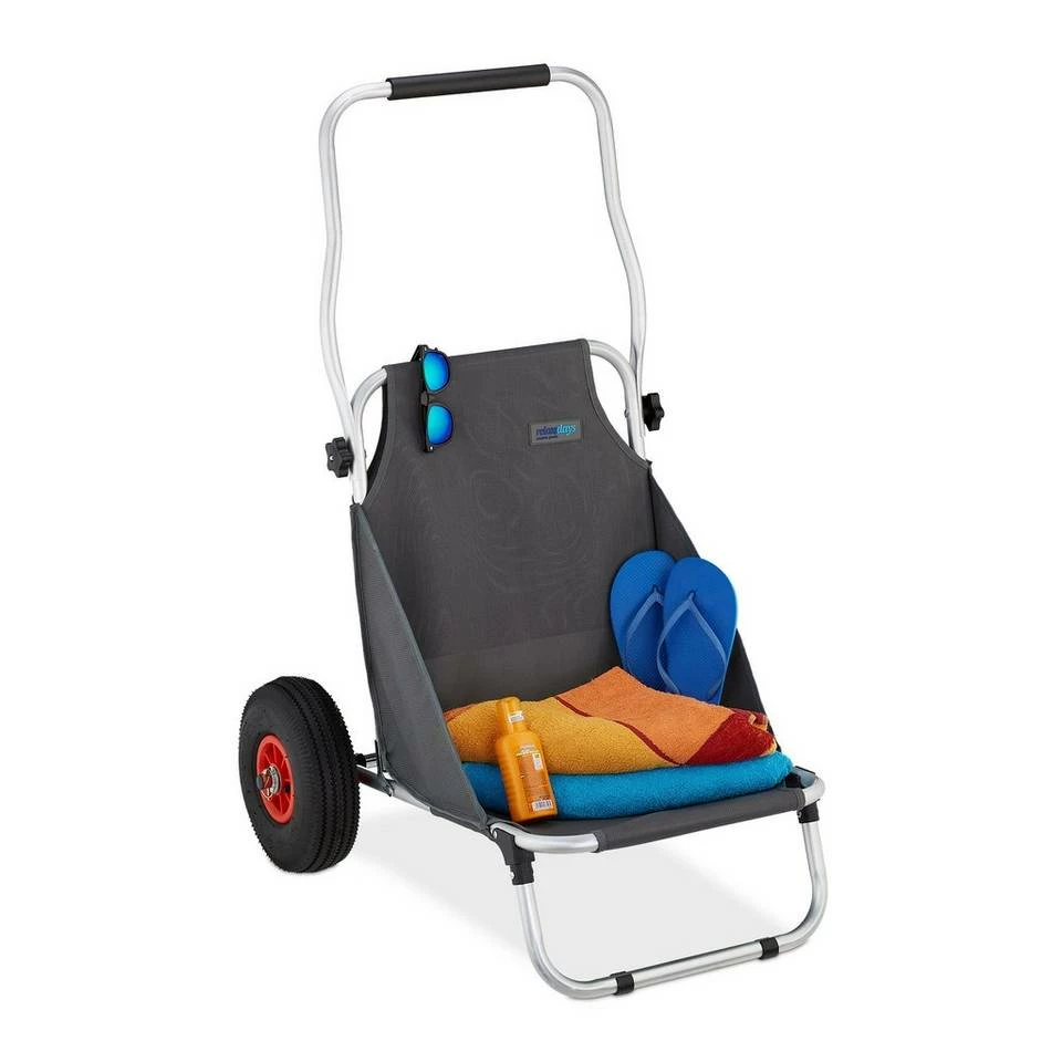 relaxdays Campingstuhl »Strandwagen klappbar« 1 relaxdays Campingstuhl »Strandwagen klappbar«