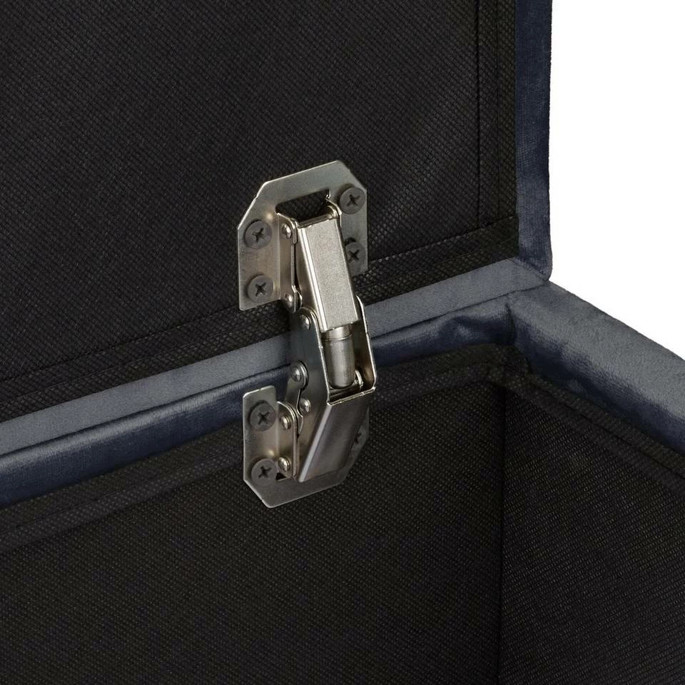 relaxdays Polsterhocker »Samthocker mit Stauraum«, Dunkelgrau Creme Hellbraun, Türkis Hellbraun, Grau Hellbraun, Anthrazit Hellbraun 7 relaxdays Polsterhocker »Samthocker mit Stauraum«, Dunkelgrau Creme Hellbraun, Türkis Hellbraun, Grau Hellbraun, Anthrazit Hellbraun – Bild 7