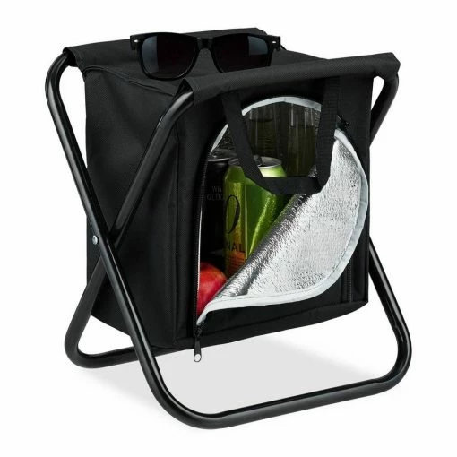 relaxdays Campinghocker »Campinghocker mit Kühltasche«, Schwarz, Klappbar Grau Schwarz -Deutschland Möbel Verkäufe 2024 d4202b62 3c5e 5039 96f4 38a76adb5124