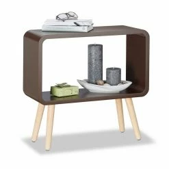 relaxdays Standregal »1 x Standregal klein braun«