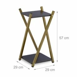 relaxdays Blumenhocker »Blumenständer mit 2 Etagen Marmoroptik«, Schwarz Gold Schwarz, Gold Weiß -Deutschland Möbel Verkäufe 2024 d6c4ad09 764b 573b 8310 af4c25f21ffe