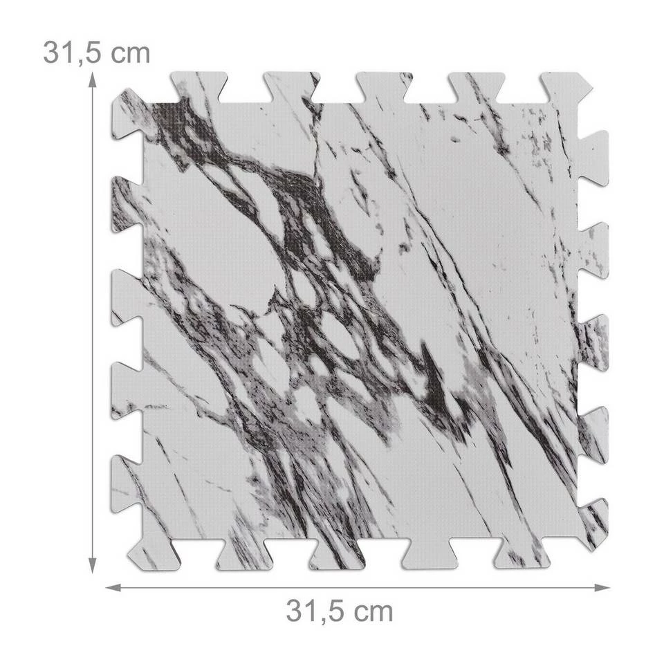 relaxdays Bodenschutzmatte »18 x Bodenschutzmatte Fitness weiß-grau« 4 relaxdays Bodenschutzmatte »18 x Bodenschutzmatte Fitness weiß-grau« – Bild 4