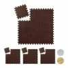 relaxdays Bodenschutzmatte »36 x Bodenschutzmatte Holzoptik braun«