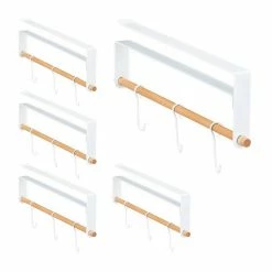 Kleiderhaken »5 x Schrankeinsatz Kleiderschrank«, relaxdays