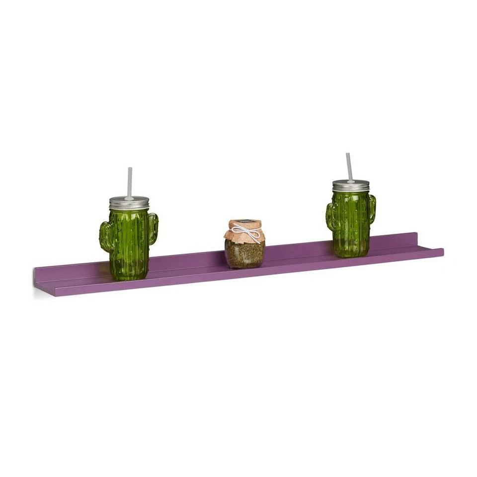 relaxdays Wandboard »Hängeregal schmal«, Violett Braun, Schwarz, Hellblau, Weiß 1 relaxdays Wandboard »Hängeregal schmal«, Violett Braun, Schwarz, Hellblau, Weiß