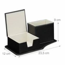 relaxdays Schreibtischaufsatz »Schreibtisch Organizer aus Kunstleder«, Schwarz Wei&szlig; Creme, Schwarz Creme -Deutschland Möbel Verkäufe 2024 d91381a7 5764 5260 b03f a1385ff60ee1