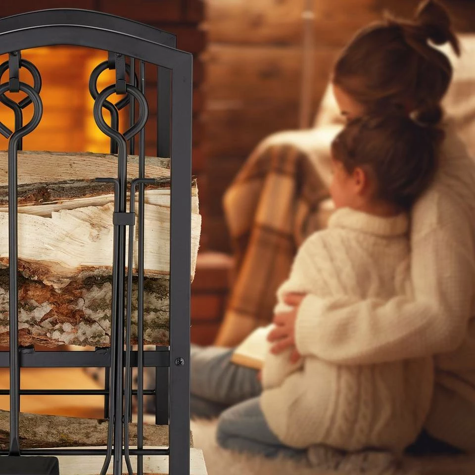 relaxdays Kaminholzregal »Kaminholzregal mit Besteck«, BxTxH:30x46x73 cm 5 relaxdays Kaminholzregal »Kaminholzregal mit Besteck«, BxTxH:30x46x73 cm – Bild 5