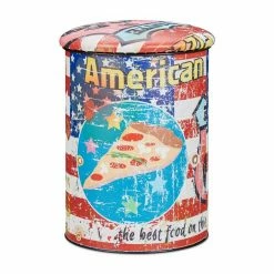 relaxdays Sitzhocker »Runde Sitztonne Vintage mit Motiv«, D Lila Orange Weiß, Rot Blau Weiß, Weiß Rot Schwarz, Orange Lila Blau -Deutschland Möbel Verkäufe 2024 da7be5a0 1222 5b63 906b abbb5091b56c