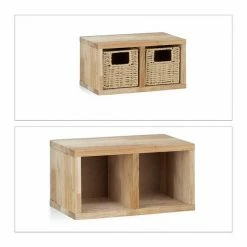 relaxdays Wandregal »3 x Walnuss Wandregal klein mit Körben« -Deutschland Möbel Verkäufe 2024 db7f8812 b37e 5a21 ad22 006f951de30f