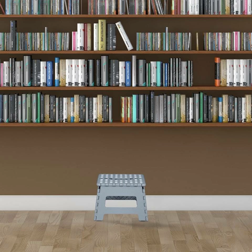 relaxdays Tritthocker »10 x Klapphocker faltbar M hellgrau« 2 relaxdays Tritthocker »10 x Klapphocker faltbar M hellgrau« – Bild 2