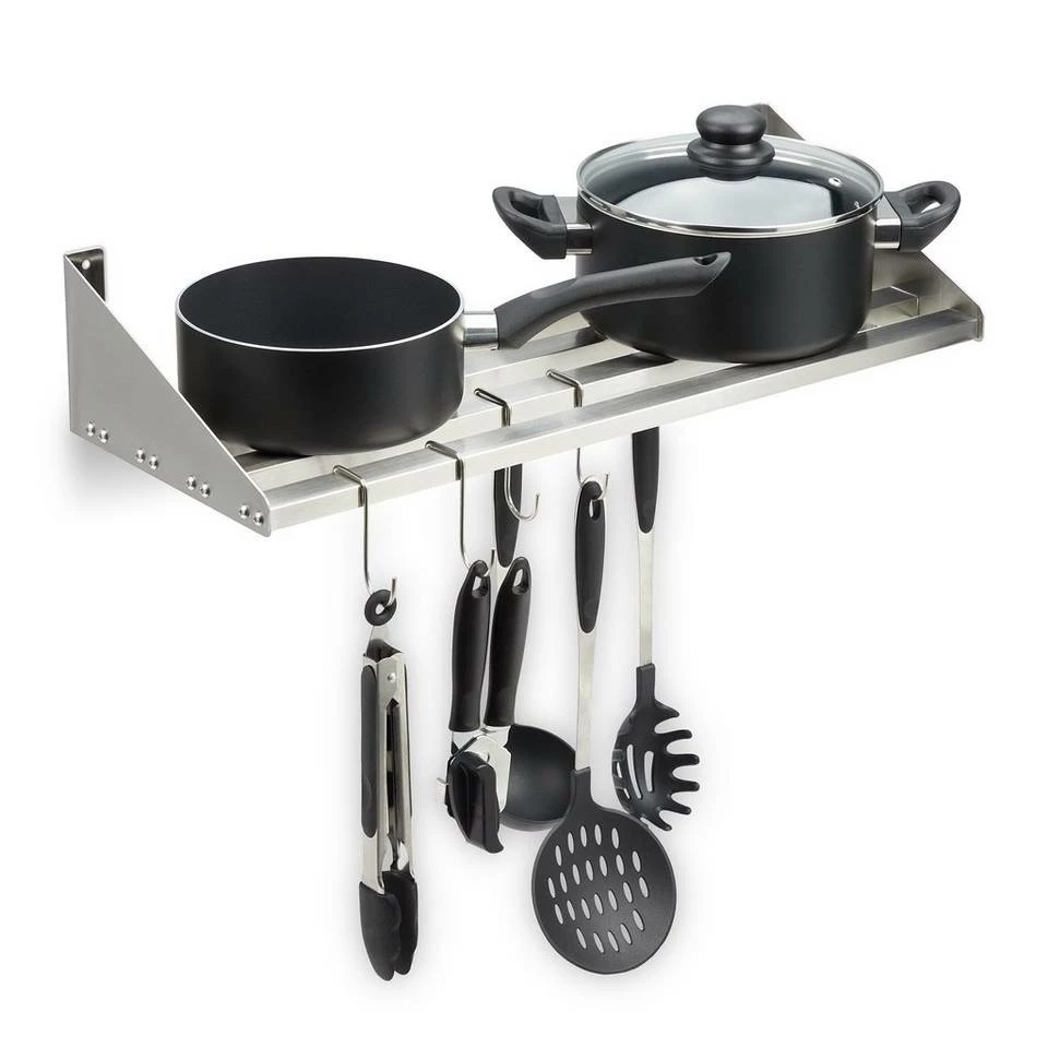 relaxdays Wandregal »Wandregal Edelstahl« 1 relaxdays Wandregal »Wandregal Edelstahl«