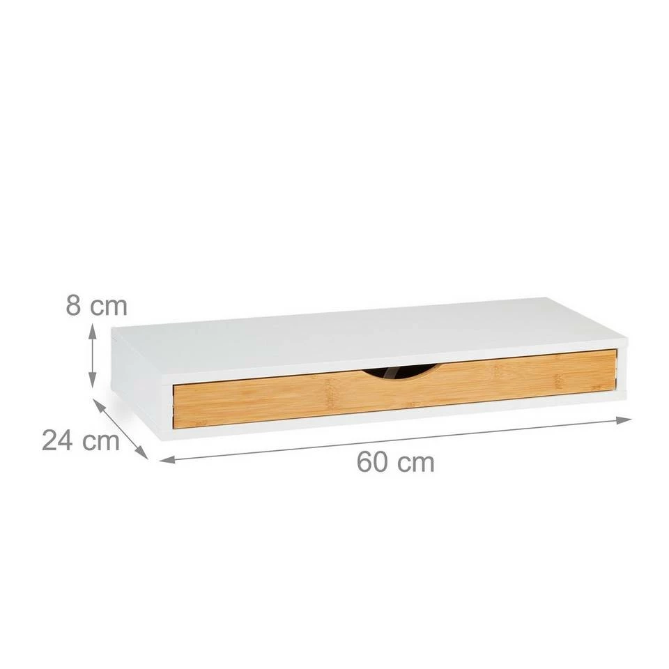 relaxdays Wandregal »Wandregal mit Schublade« 4 relaxdays Wandregal »Wandregal mit Schublade« – Bild 4