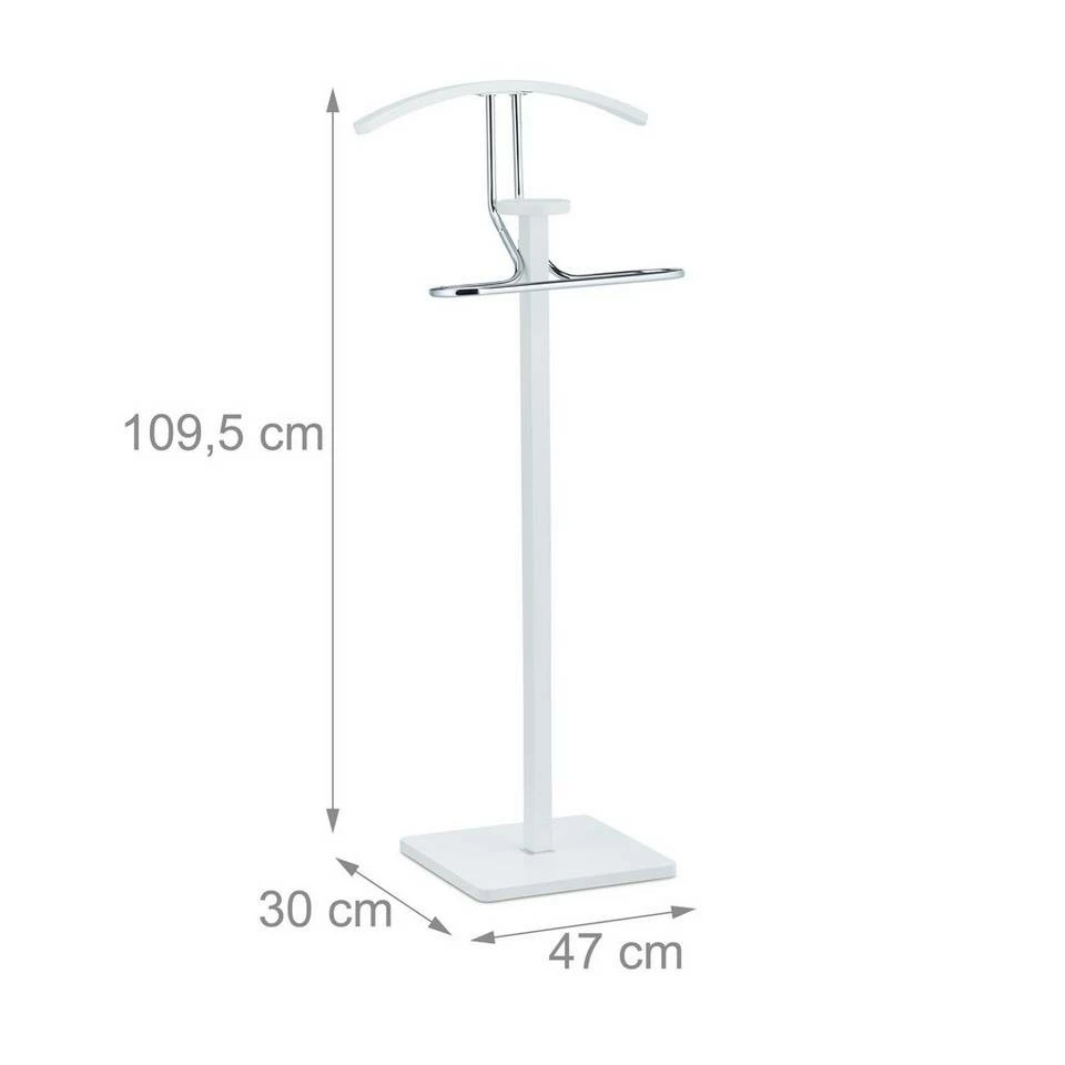 relaxdays Herrendiener »Stummer Diener weiß« 4 relaxdays Herrendiener »Stummer Diener weiß« – Bild 4