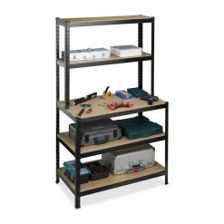 relaxdays Schwerlastregal »Schwerlastregal mit Werkbank schwarz«