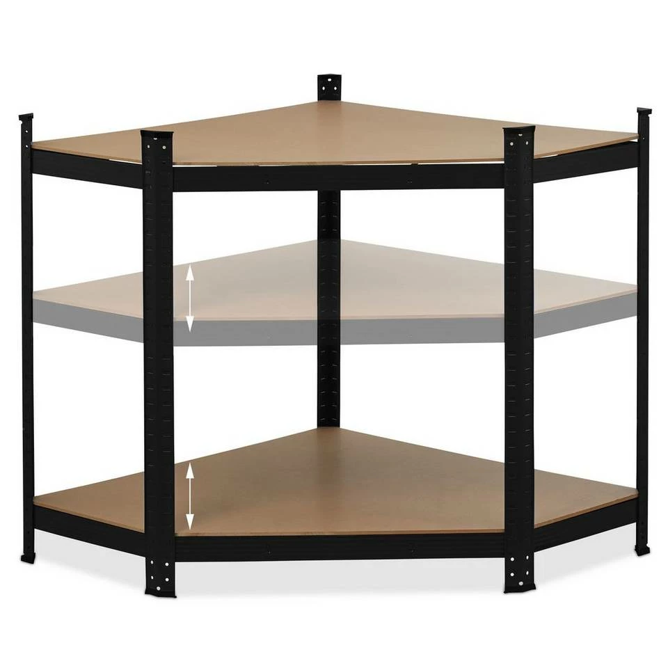 relaxdays Schwerlastregal »Schwarzes Eck Schwerlastregal 5 Ebenen« 7 relaxdays Schwerlastregal »Schwarzes Eck Schwerlastregal 5 Ebenen« – Bild 7