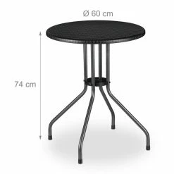 relaxdays Gartentisch »Gartentisch rund schwarz« -Deutschland Möbel Verkäufe 2024 deca7bc5 a14a 56ce 9abe 4e835284477d