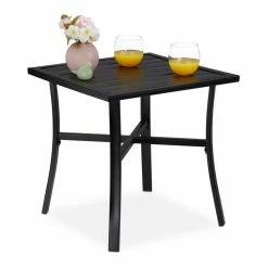 relaxdays Gartentisch »Schwarzer Gartentisch«