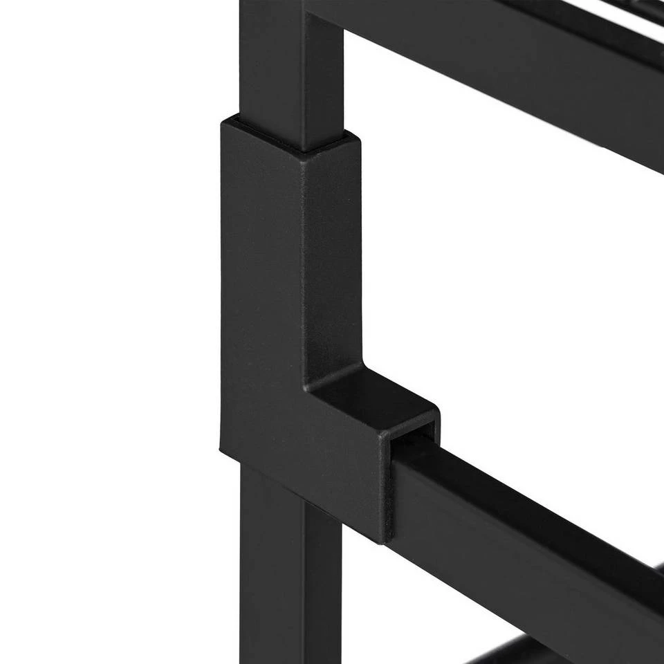 relaxdays Schuhregal »Metall Schuhregal stapelbar«, Schwarz Weiß 7 relaxdays Schuhregal »Metall Schuhregal stapelbar«, Schwarz Weiß – Bild 7