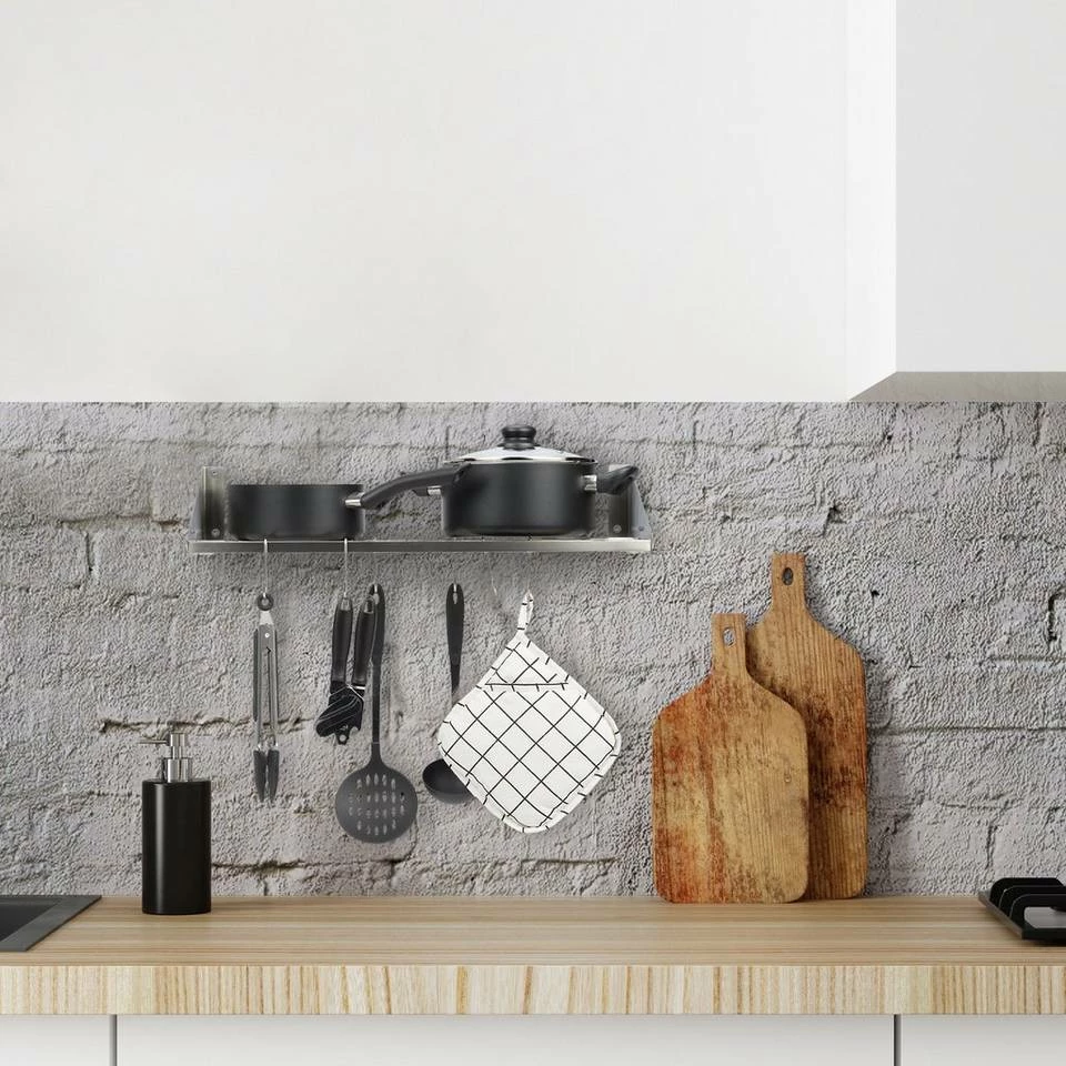 relaxdays Wandregal »Wandregal Edelstahl« 2 relaxdays Wandregal »Wandregal Edelstahl« – Bild 2