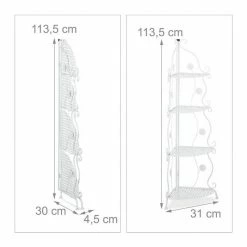 relaxdays Eckregal »Blumenregal Metall«, Weiß Wei&szlig;, Schwarz -Deutschland Möbel Verkäufe 2024 e03ba4ce f46d 5a2b bc55 622c277b1a9f