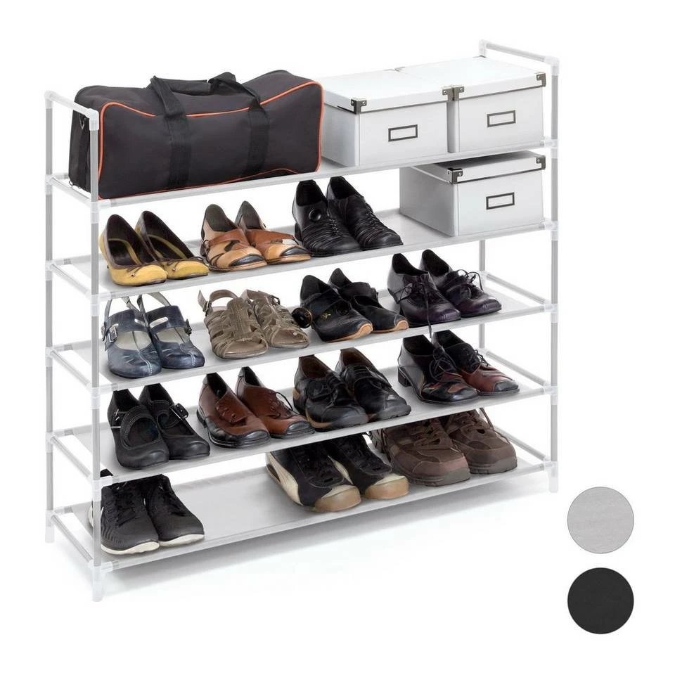 relaxdays Schuhregal »1 x Schuhregal für 20 Paar Schuhe weiß« 1 relaxdays Schuhregal »1 x Schuhregal für 20 Paar Schuhe weiß«