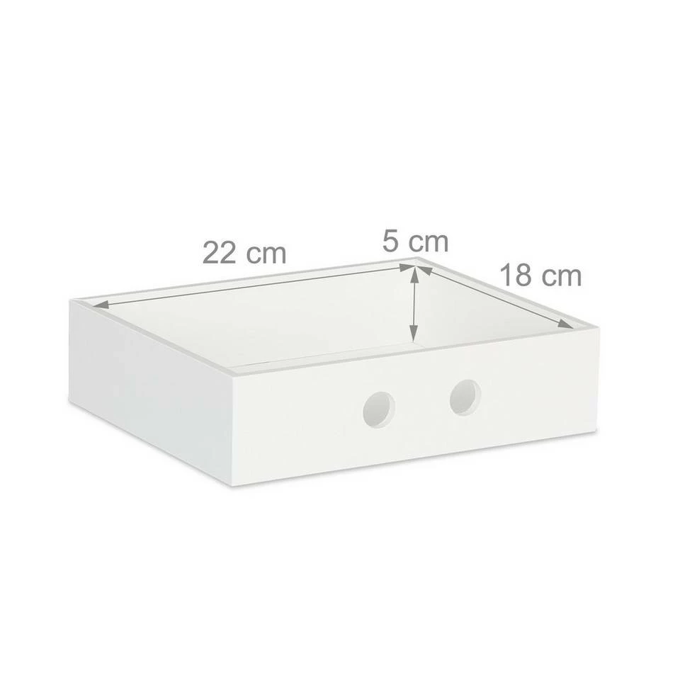 relaxdays Schreibtischaufsatz »Schreibtisch Organizer 2 Schubladen«, Weiß 5 relaxdays Schreibtischaufsatz »Schreibtisch Organizer 2 Schubladen«, Weiß – Bild 5