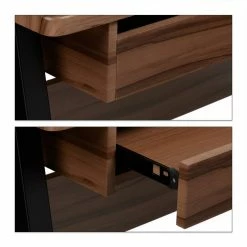 relaxdays Schreibtisch »Moderner Schreibtisch mit Tastaturauzug«, Holz / Schwarz Weiß, Braun Schwarz -Deutschland Möbel Verkäufe 2024 e1732a8b e3ee 5b60 b294 47441db0401c