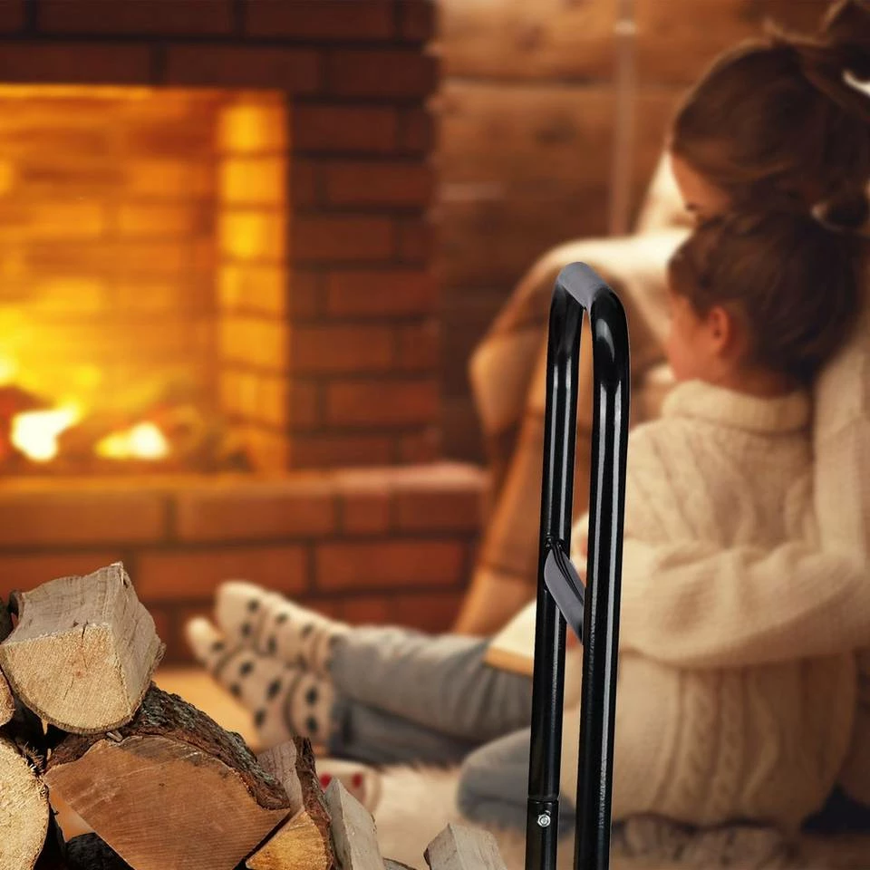 relaxdays Kaminholzregal »Kaminholzwagen aus Stahl«, BxTxH:69x53x107 cm 3 relaxdays Kaminholzregal »Kaminholzwagen aus Stahl«, BxTxH:69x53x107 cm – Bild 3