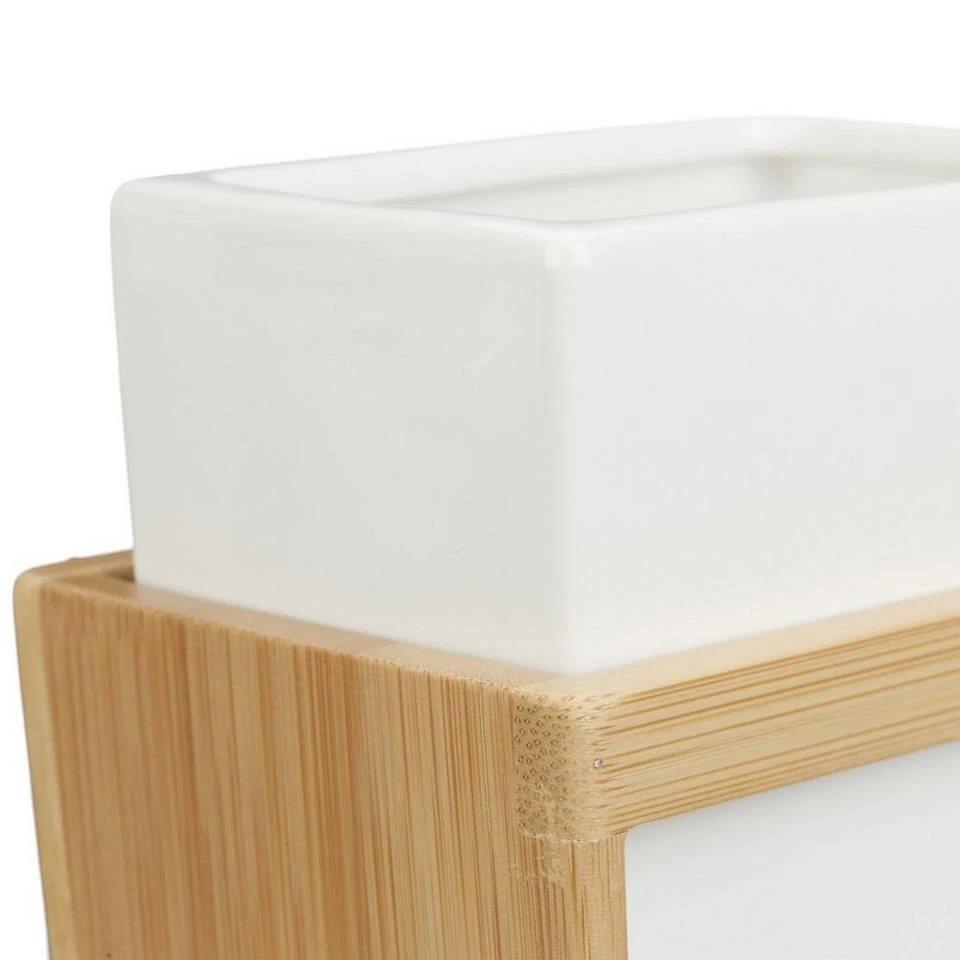 relaxdays Badezimmer-Set »Badezimmer Set aus Bambus und Keramik« 7 relaxdays Badezimmer-Set »Badezimmer Set aus Bambus und Keramik« – Bild 7