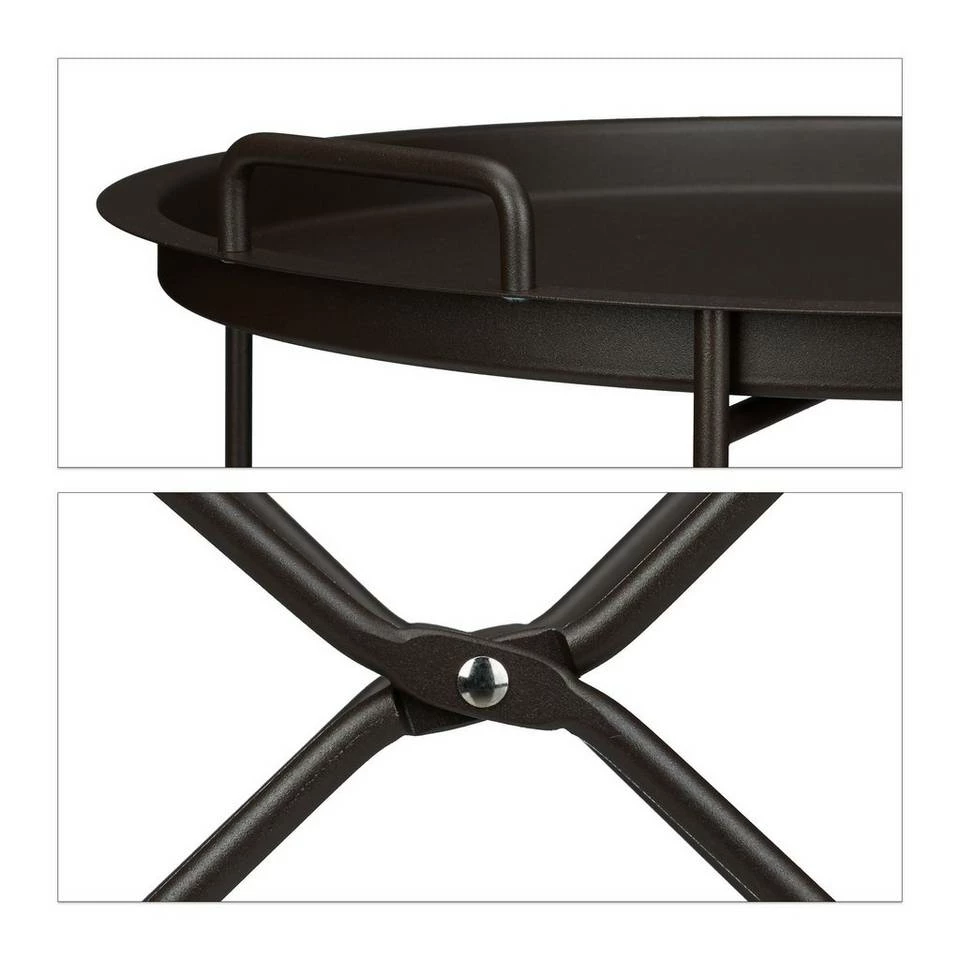 relaxdays Beistelltisch »Beistelltisch faltbar mit Tablett«, Coffee 9 relaxdays Beistelltisch »Beistelltisch faltbar mit Tablett«, Coffee – Bild 9