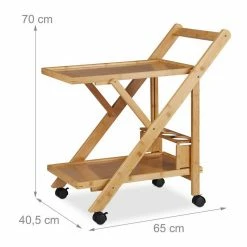 relaxdays Küchenwagen »Küchenwagen Bambus mit 2 Ablagen« -Deutschland Möbel Verkäufe 2024 e21a5937 bd94 5a78 990c 855d2f5acc15