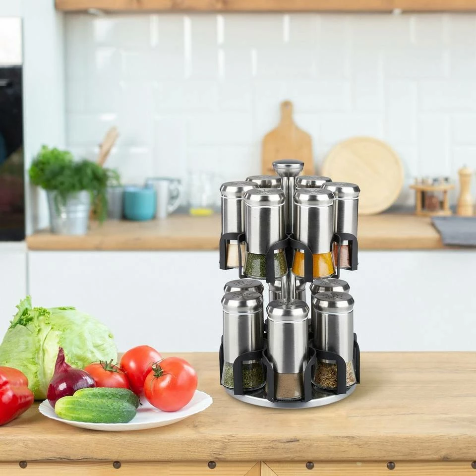 relaxdays Gewürzkarussell »Gewürzkarussell 12 Gläser« 2 relaxdays Gewürzkarussell »Gewürzkarussell 12 Gläser« – Bild 2