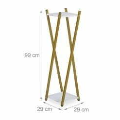 relaxdays Blumenhocker »Hoher Blumenständer in Marmoroptik«, Weiß Gold Schwarz, Gold Weiß -Deutschland Möbel Verkäufe 2024 e34e8005 ffb4 5c59 b35e b2f1471858ca