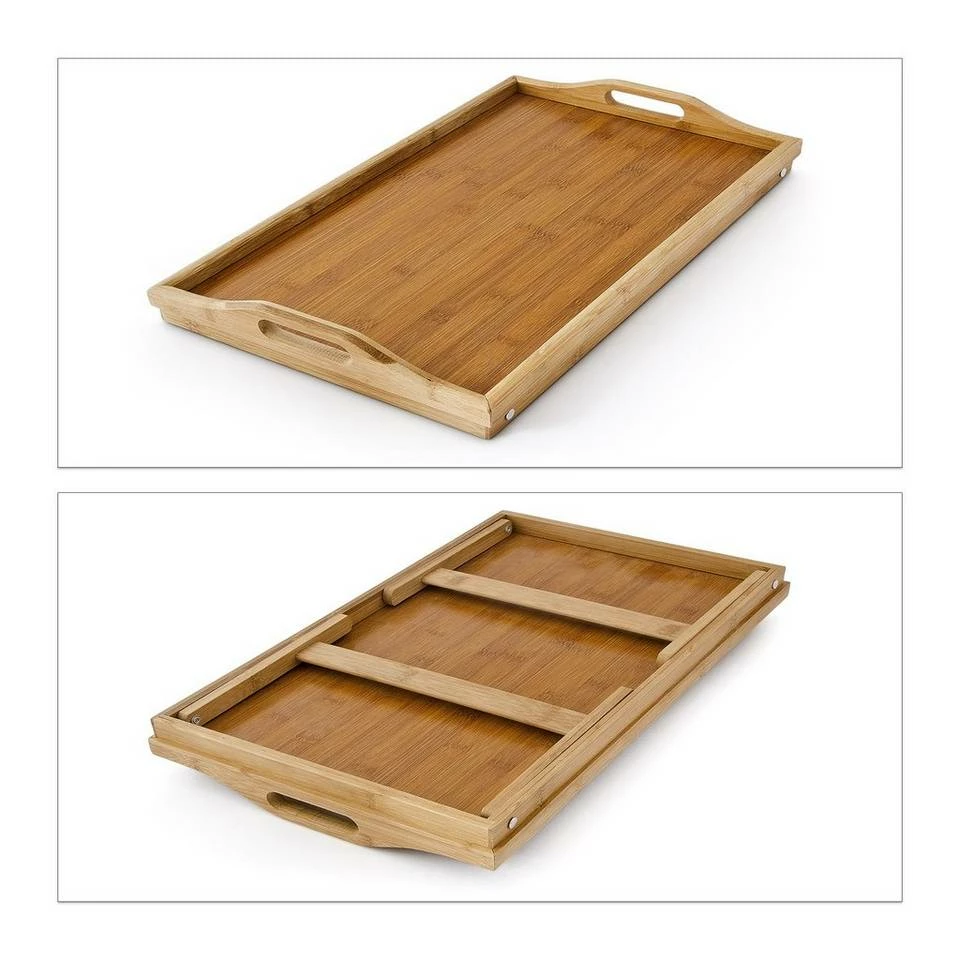 relaxdays Tabletttisch »2x Bambus Betttablett« 6 relaxdays Tabletttisch »2x Bambus Betttablett« – Bild 6