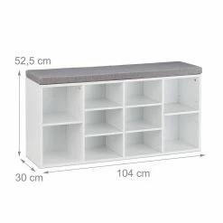 relaxdays Schuhbank »Weiße Schuhbank mit 10 Fächern« -Deutschland Möbel Verkäufe 2024 e3b6281f 3beb 529f a4e0 c1724ae1fc61