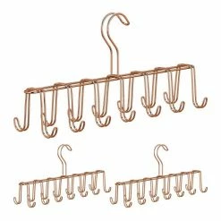 relaxdays Gürtelhalter »3 x Gürtelhalter Metall kupfer«