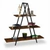relaxdays Leiterregal »Leiterregal Vintage mit 3 Ebenen«
