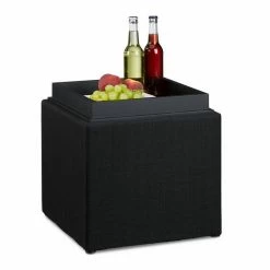 relaxdays Sitzhocker »Sitzhocker mit Stauraum«, Schwarz Grau, Anthrazit, Braun -Deutschland Möbel Verkäufe 2024 e501a345 5c98 57aa 8f29 cb1deba22102