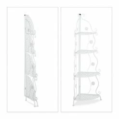 relaxdays Eckregal »Blumenregal Metall«, Weiß Wei&szlig;, Schwarz -Deutschland Möbel Verkäufe 2024 e58fec71 f384 52df b749 405339b15c11