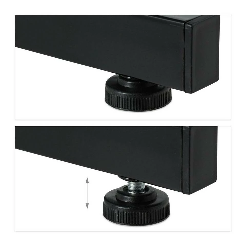 relaxdays Schreibtisch »Schreibtisch Glas mit Schublade«, Schwarz Weiß 7 relaxdays Schreibtisch »Schreibtisch Glas mit Schublade«, Schwarz Weiß – Bild 7