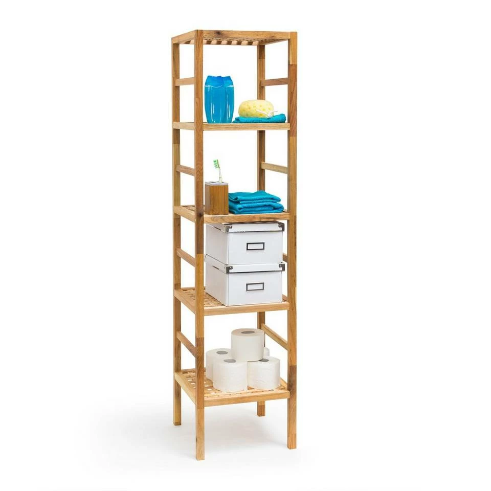 relaxdays Badregal »Walnuss Badregal verschiedene Größen«, 3 10 relaxdays Badregal »Walnuss Badregal verschiedene Größen«, 3 – Bild 10
