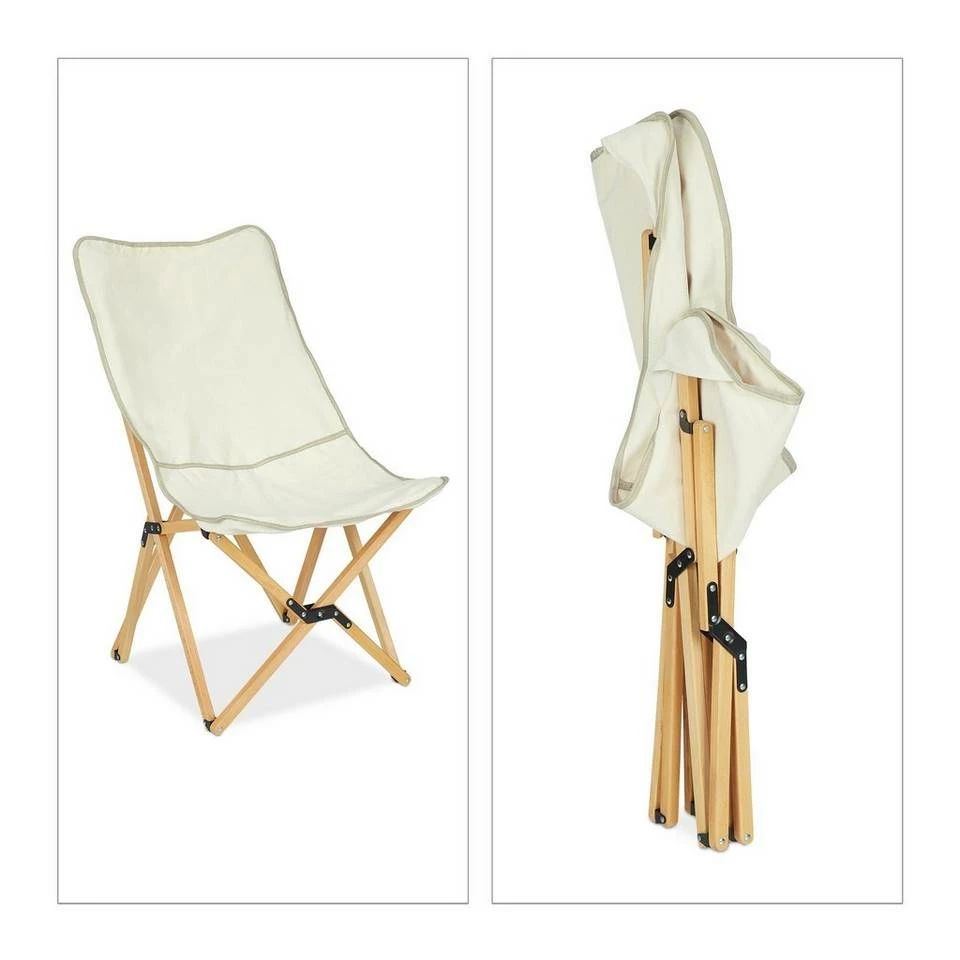 relaxdays Gartenliege »Klappbarer Liegestuhl in Beige« 10 relaxdays Gartenliege »Klappbarer Liegestuhl in Beige« – Bild 10