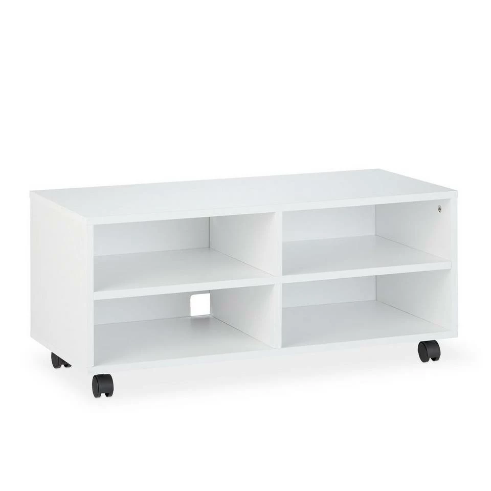 relaxdays TV-Board »TV Board mit 4 Fächern rollbar« 9 relaxdays TV-Board »TV Board mit 4 Fächern rollbar« – Bild 9