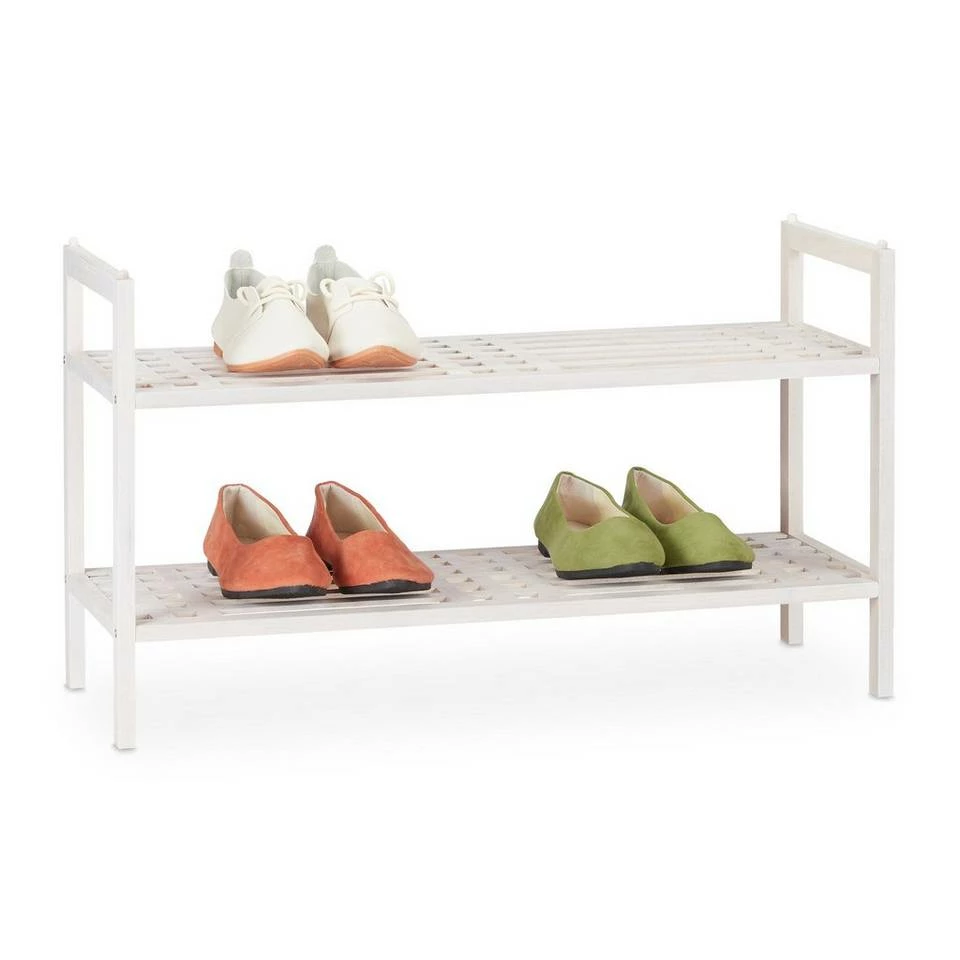 relaxdays Schuhregal »Schuhregal stapelbar weiß« 1 relaxdays Schuhregal »Schuhregal stapelbar weiß«