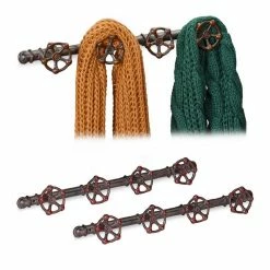 relaxdays Wandgarderobe »3 x Wandgarderobe Industrial« (3er Set)