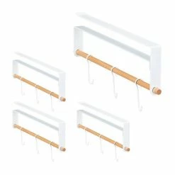 Kleiderhaken »4 x Schrankeinsatz Kleiderschrank«, relaxdays